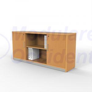 Credenza horizontal 2 puertas y espacio