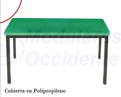 Mesa Escolar 1.20x40x75 Polipropileno