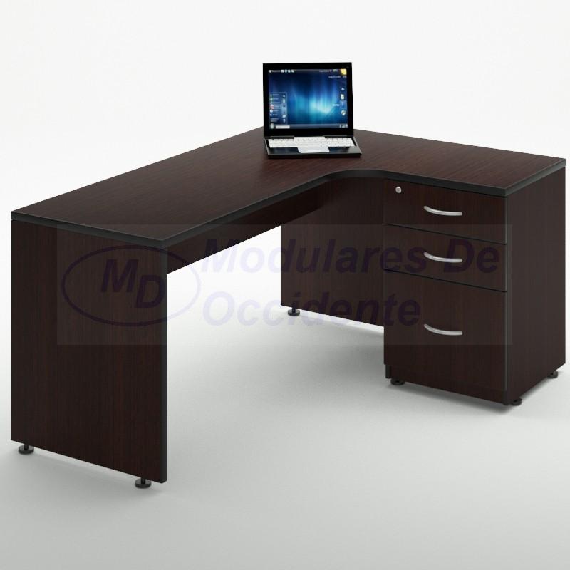 escritorio con lateral