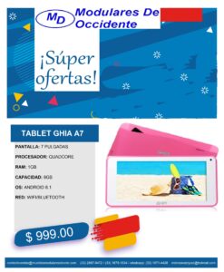 oferta tablet rosa