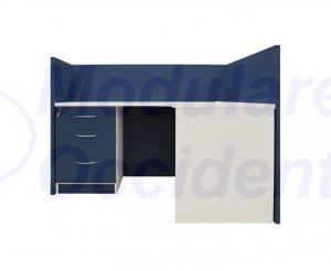 mampara completa azul